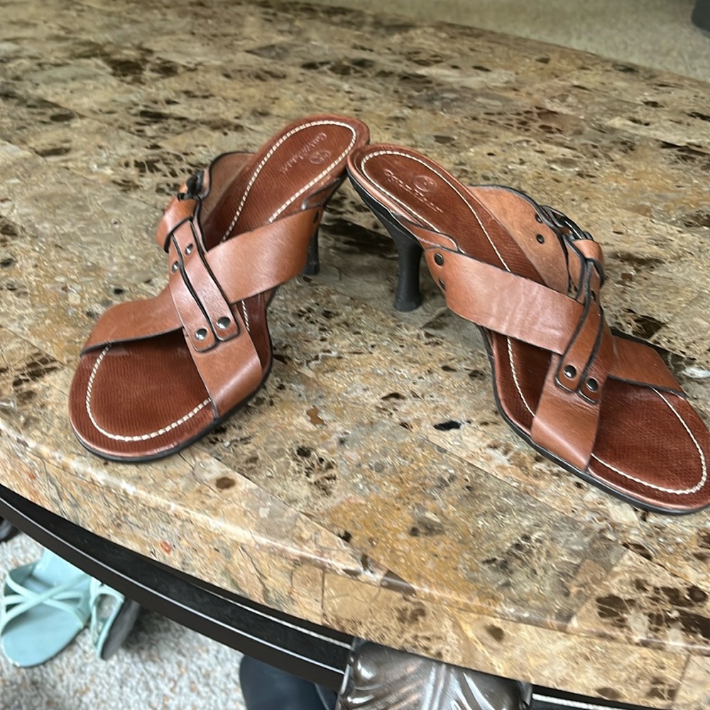 Cole Haan brown leather heels